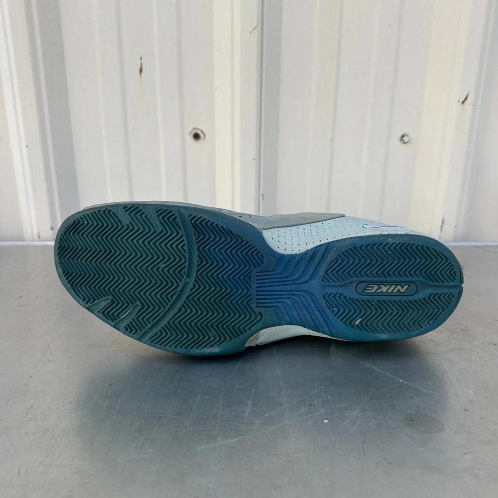 Nike Air Zoom 2007 Grey‎ Blue Low Top Athletic Sneakers 309296-011 Mens Size 14